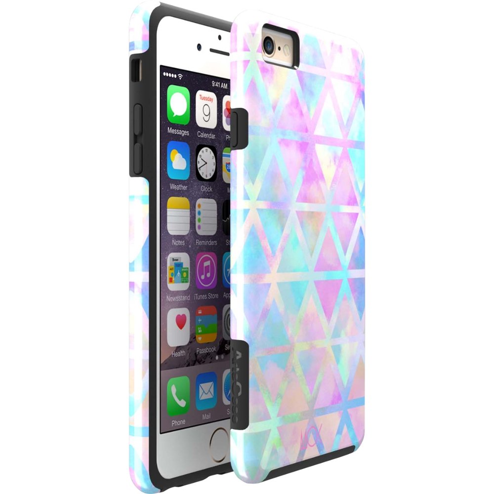 strongfit designers series hard shell case for apple iphone 6 and 6s - pastel aztec by m.o.k.