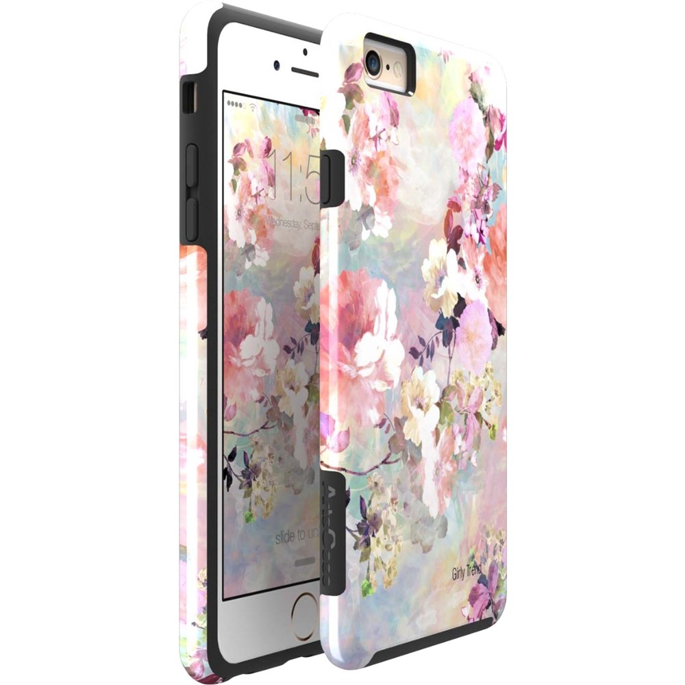 strongfit designers series hard shell case for apple iphone 6 and 6s - watercolor flowers by girly trend