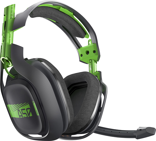 Astro Gaming - A50 Wireless Dolby 7.1 Surround Sound Gaming Headset for Xbox One and Windows - Black/Green