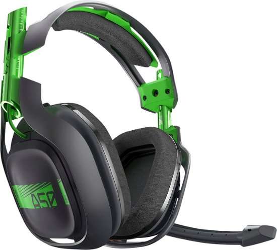 Astro Gaming - A50 Wireless Dolby 7.1 Surround Sound Gaming Headset for Xbox One and Windows - Black and Green - Angle_Zoom