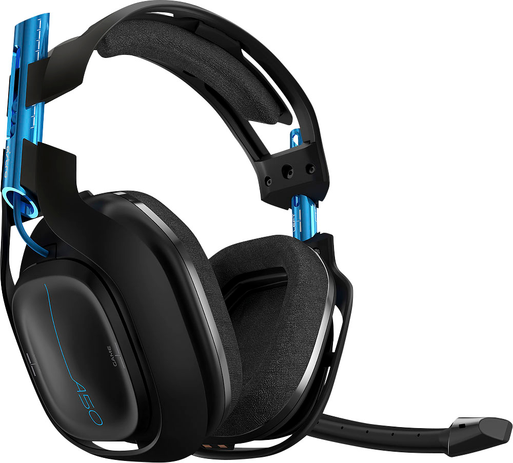 Astro A50 Wireless Dolby 7.1 Surround Sound Headset for PlayStation 4 Windows Black and Blue 939001516 - Best