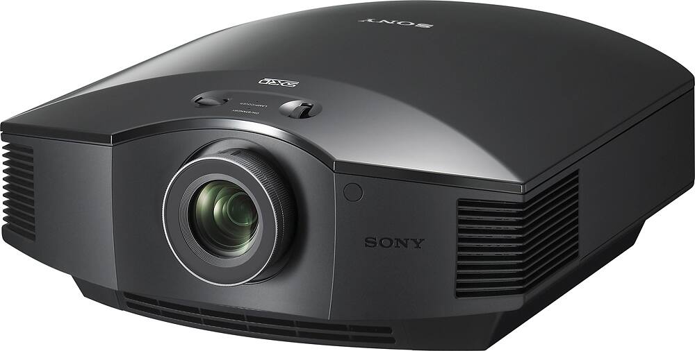 Left. Sony - Home Cinema VPL 1080p HD SXRD Projector - Black.