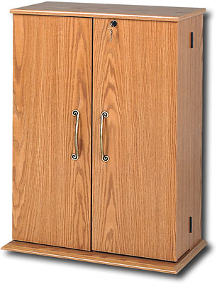 Best Buy: PREPAC Medium Locking Multimedia Storage Cabinet with Solid Wood  Doors Oak OVH-0582