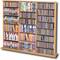 PREPAC - Triple-Width Library-Style Media Shelves - Maple-Angle_Standard
