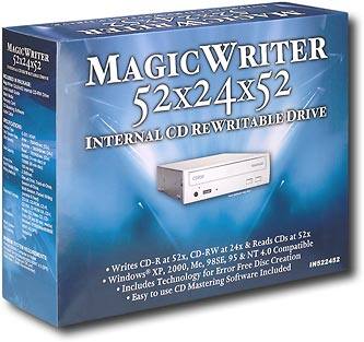 Angle Standard. MagicWriter - 52x24x52 Internal CD-RW Drive.