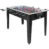 Front. Costway - 48'' Competition Sized Wooden Soccer Foosball Table Adults & Kids Home Recreation - Black.