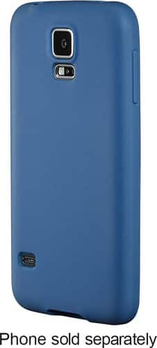 Insignia™ - Matte Case for Samsung Galaxy S 5 Cell Phones - Blue-Front_Standard 