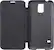 Alt View 3. Platinum™ - Leather Flip Case for Samsung Galaxy S 5 Cell Phones - Black.