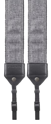 Platinum - Metropolitan Camera Strap - Gray/Black - Angle