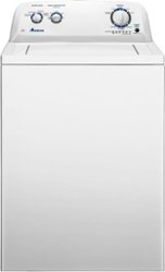 Amana - 3.5 Cu. Ft. High Efficiency Top Load Washer with Dual Action Agitator - White - Front_Zoom
