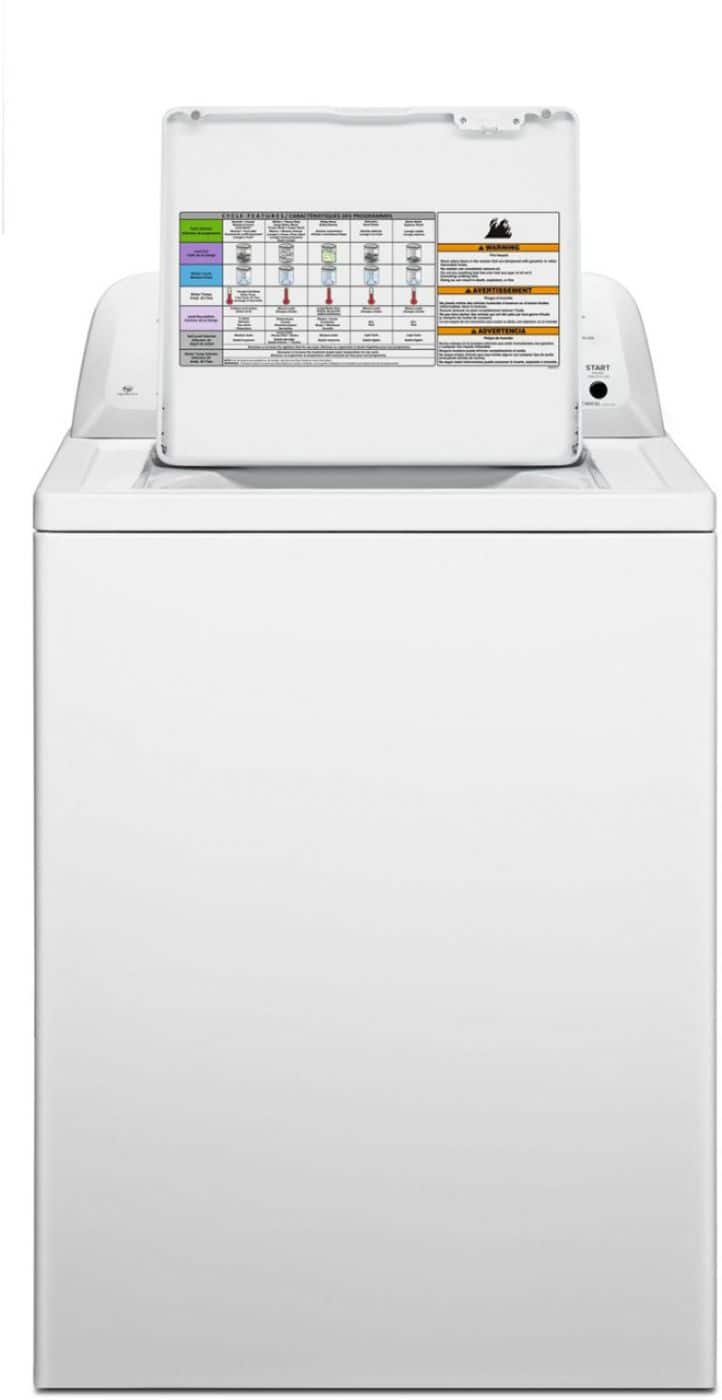 Alt View 11. Amana - 3.5 Cu. Ft. High Efficiency Top Load Washer with Dual Action Agitator - White.
