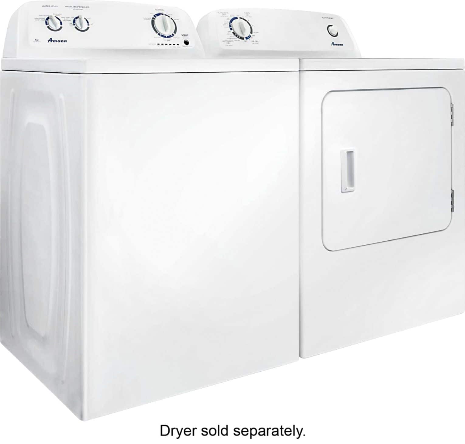 Alt View 15. Amana - 3.5 Cu. Ft. High Efficiency Top Load Washer with Dual Action Agitator - White.