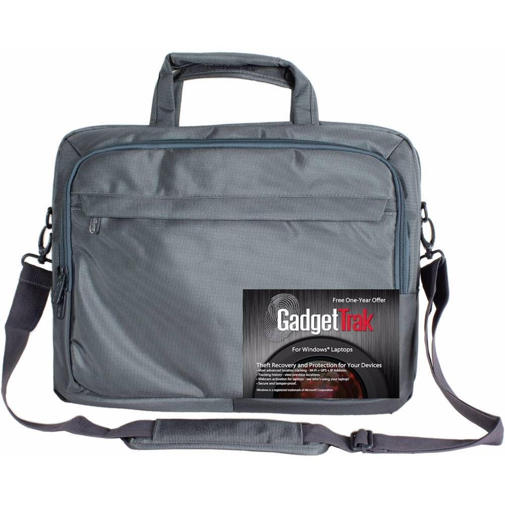 Front. ToteIt! - Deluxe Laptop Case - Gray.