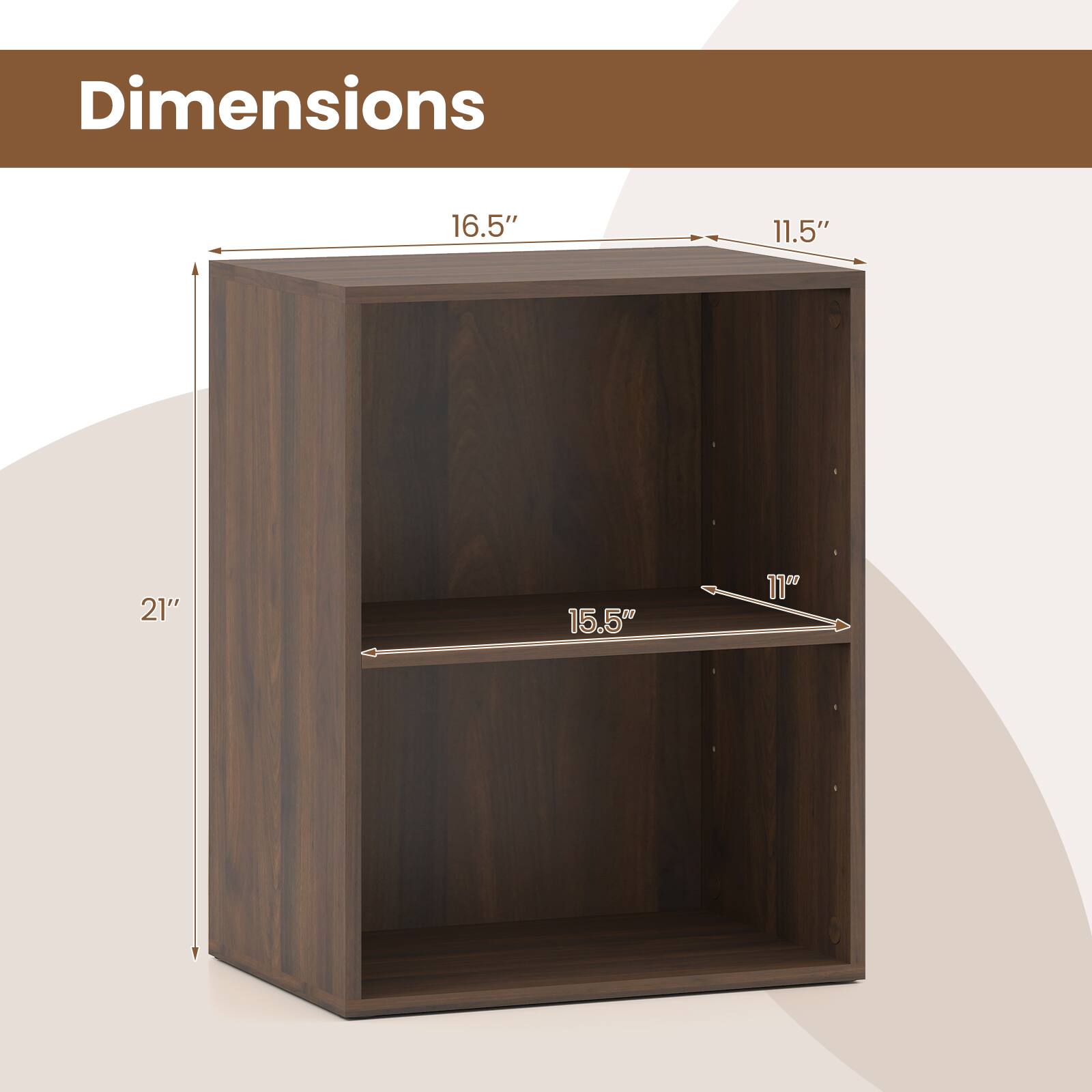Dimensions: 16.5" x 11.5" x 21"