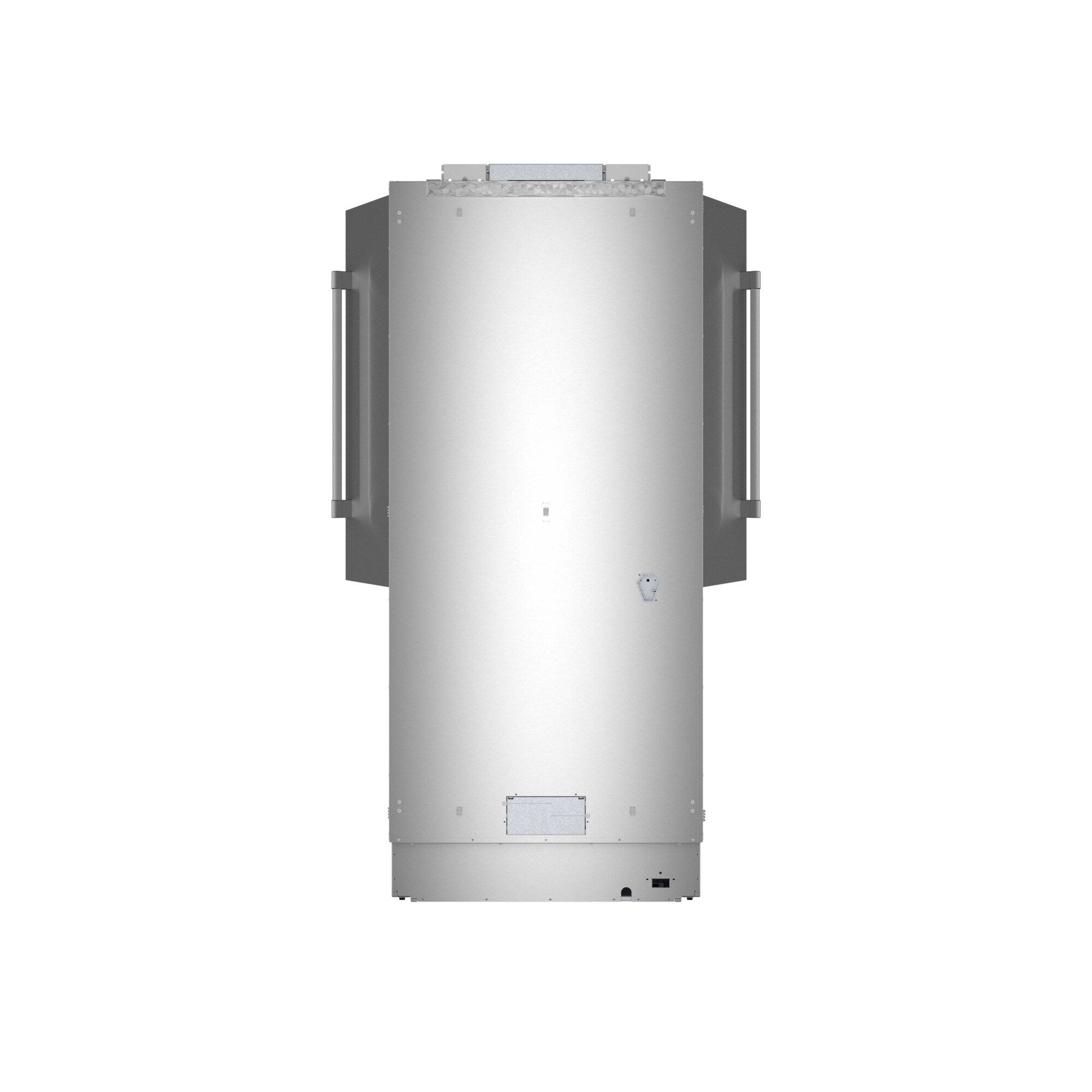 Back. Thermador - Freedom Collection 18.8 Cu. Ft. French Door Built-in Smart Refrigerator with Professional Series Handles - Stainless Steel.