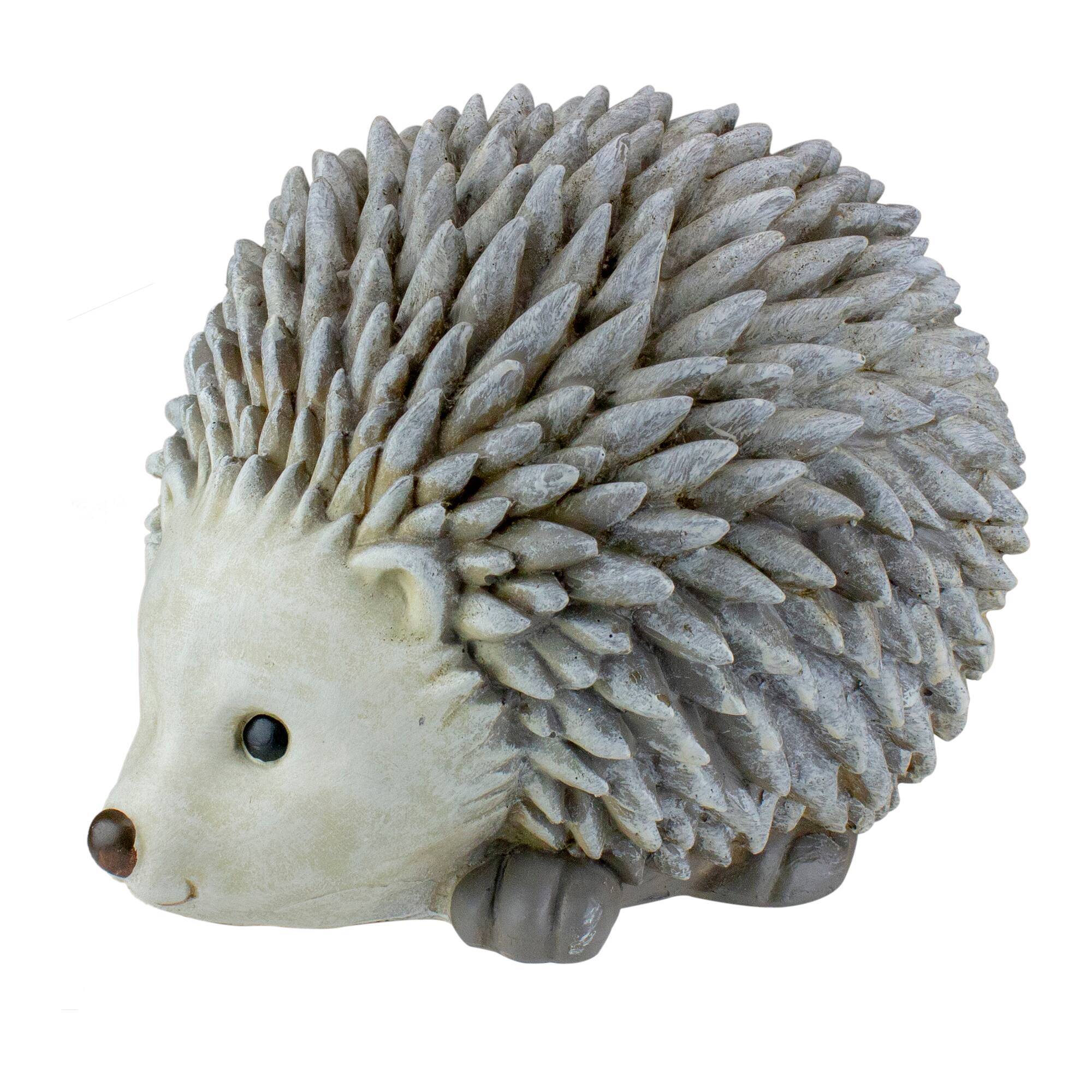 Front. Roman - Pudgy Pals Hedgehog Bluetooth Speaker - 6.25" - Gray.