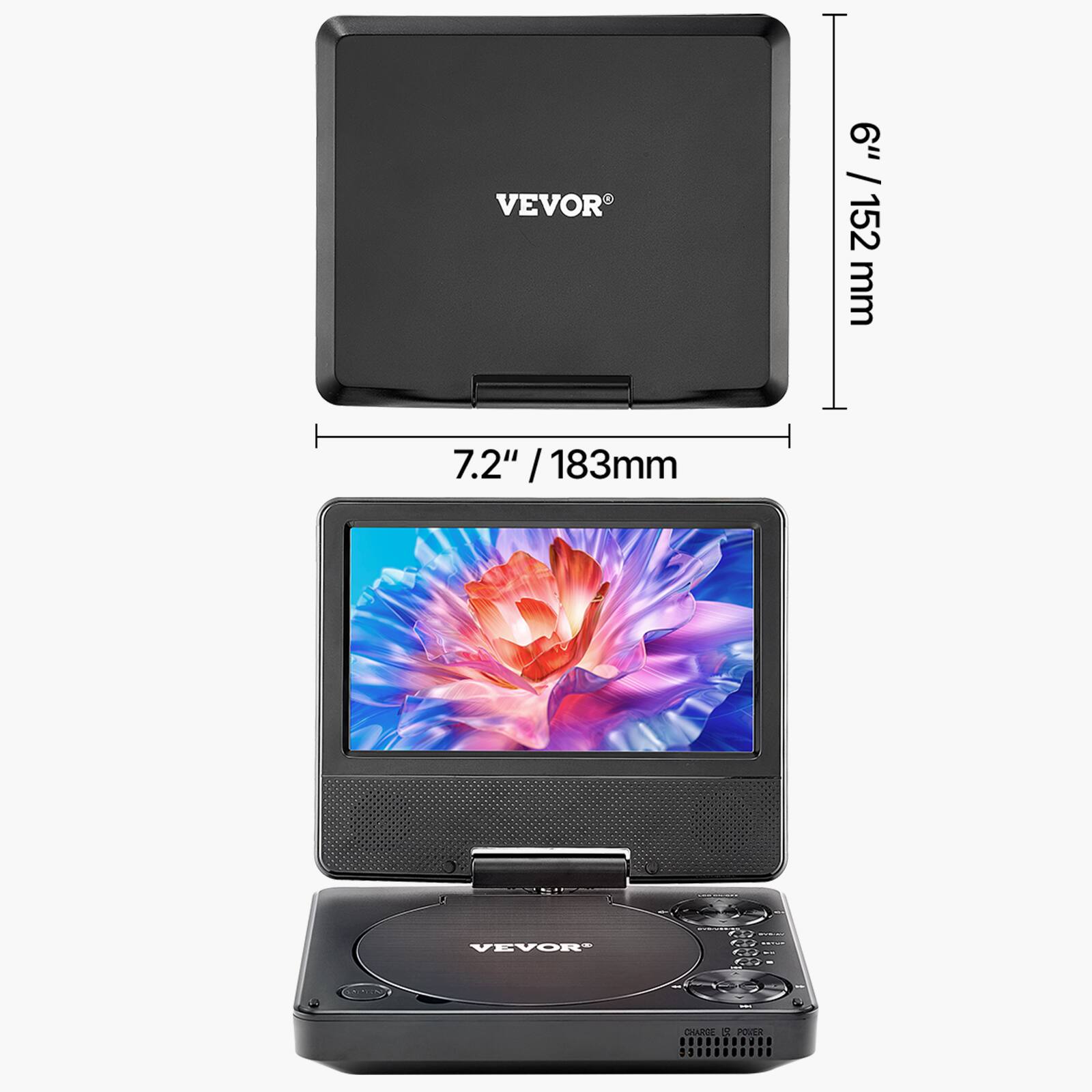 VEVOR

6" / 152 mm

7.2" / 183 mm

VEVOR

CHARGE 12 POWER