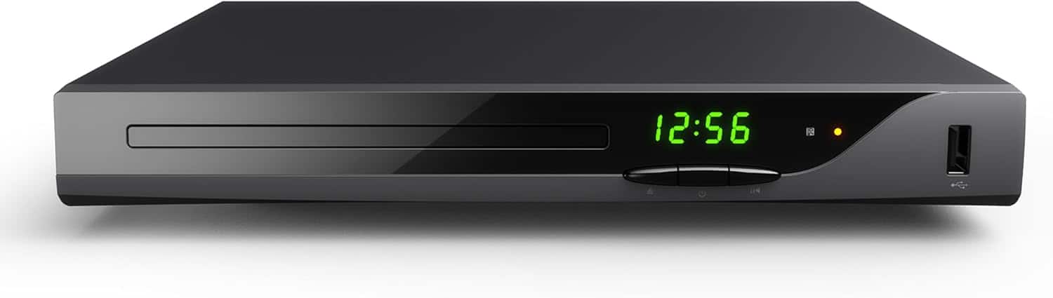 Vulpecula Spade - Blu Ray DVD Player, 1080P Home Theater Disc System, Play All DVDs and Region A 1 Blu-Rays