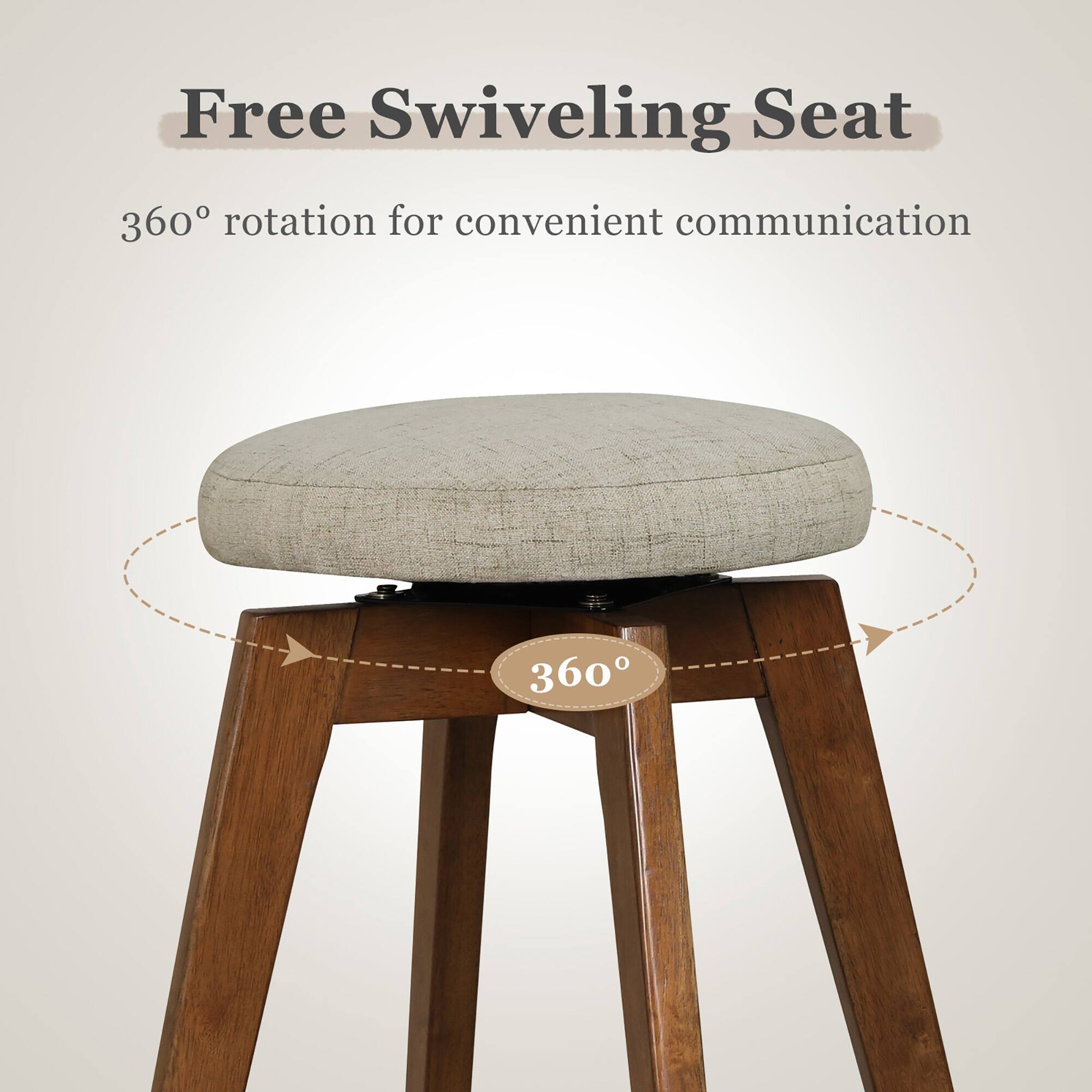 Free Swiveling Seat: 360° Rotation for Convenient Communication.