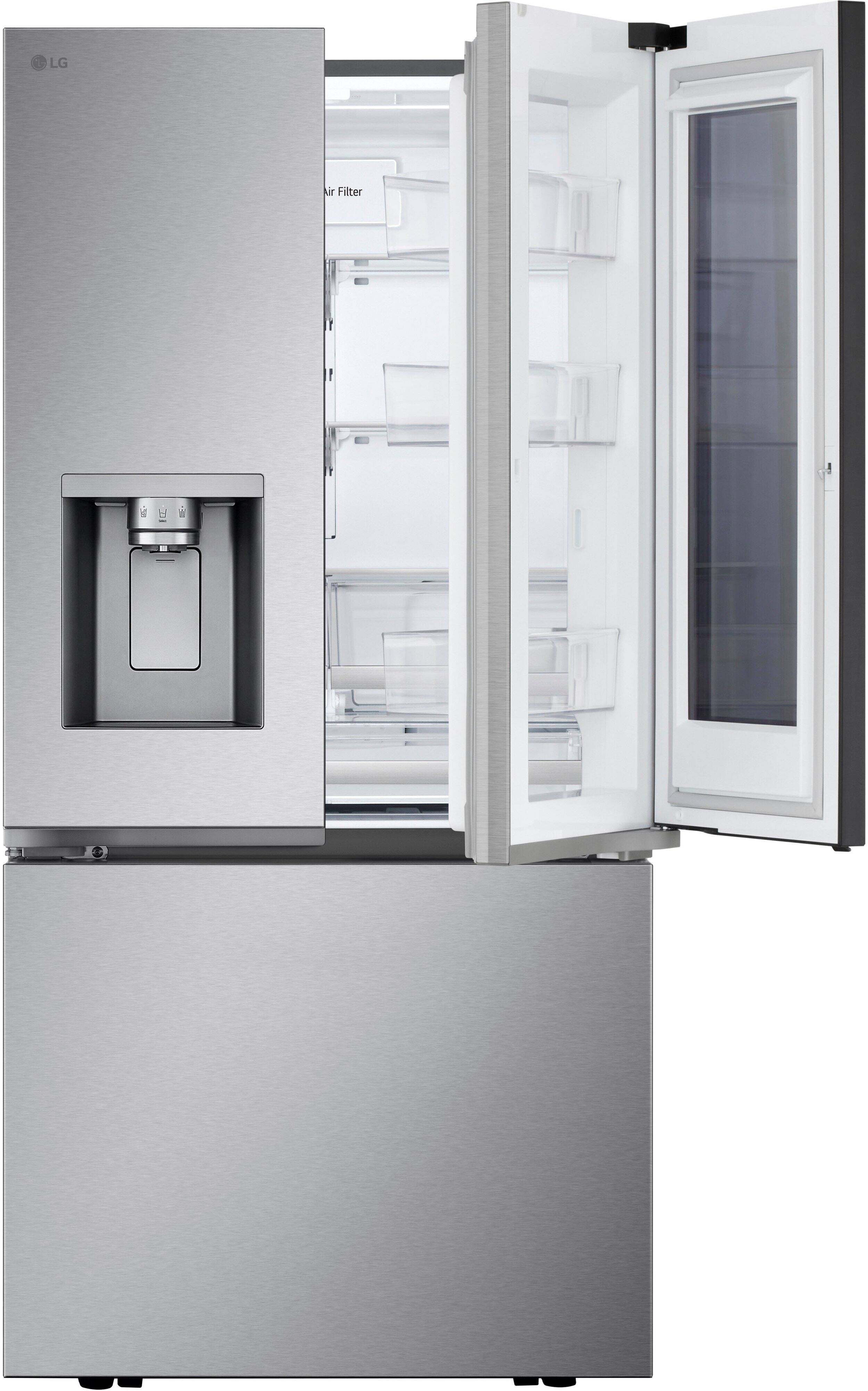 Alt View 5. LG - 24.5 Cu. Ft. French Door Standard-Depth MAX Smart Refrigerator with Dual Ice Maker with Craft Ice - PrintProof Stainless Steel.