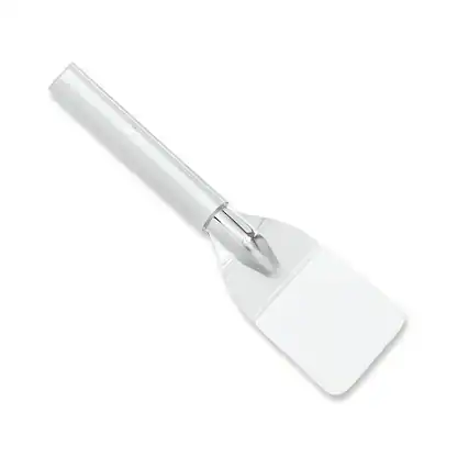 Front. Rada - Cutlery 2-Inch Mini Server Solid Turner Spatula, Aluminum Handle - Silver.