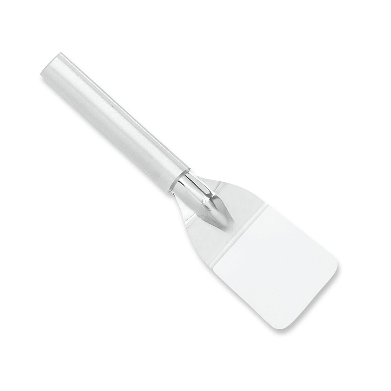 Front. Rada - Cutlery 2-Inch Mini Server Solid Turner Spatula, Aluminum Handle - Silver.