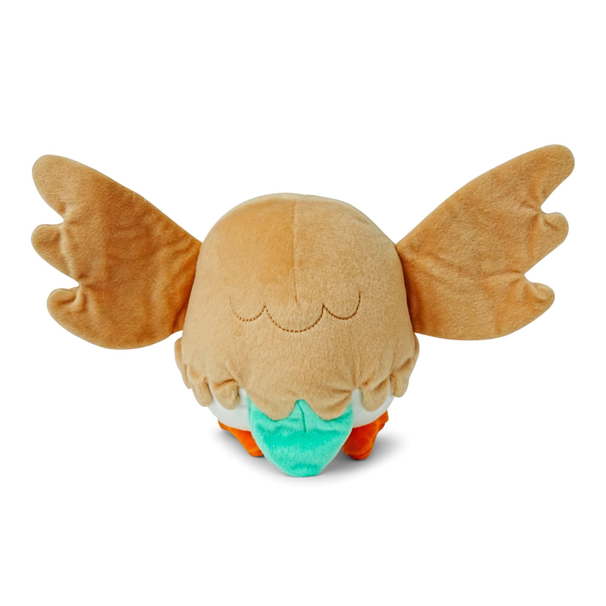 Alt View 1. TOMY - Pokemon 8 Inch Collector Plush | Rowlet (Open Wings) - Multi-Colored.