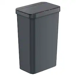 iTouchless - 13.2 Gallon Plastic Sensor Kitchen Trash Can - Gray