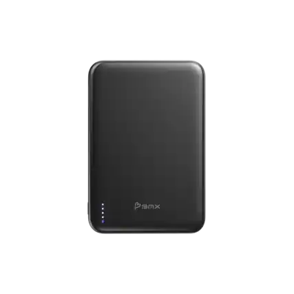 Front. BMX - SolidSafe AIR 5K Magnetic Solid-State Power Bank - Black.