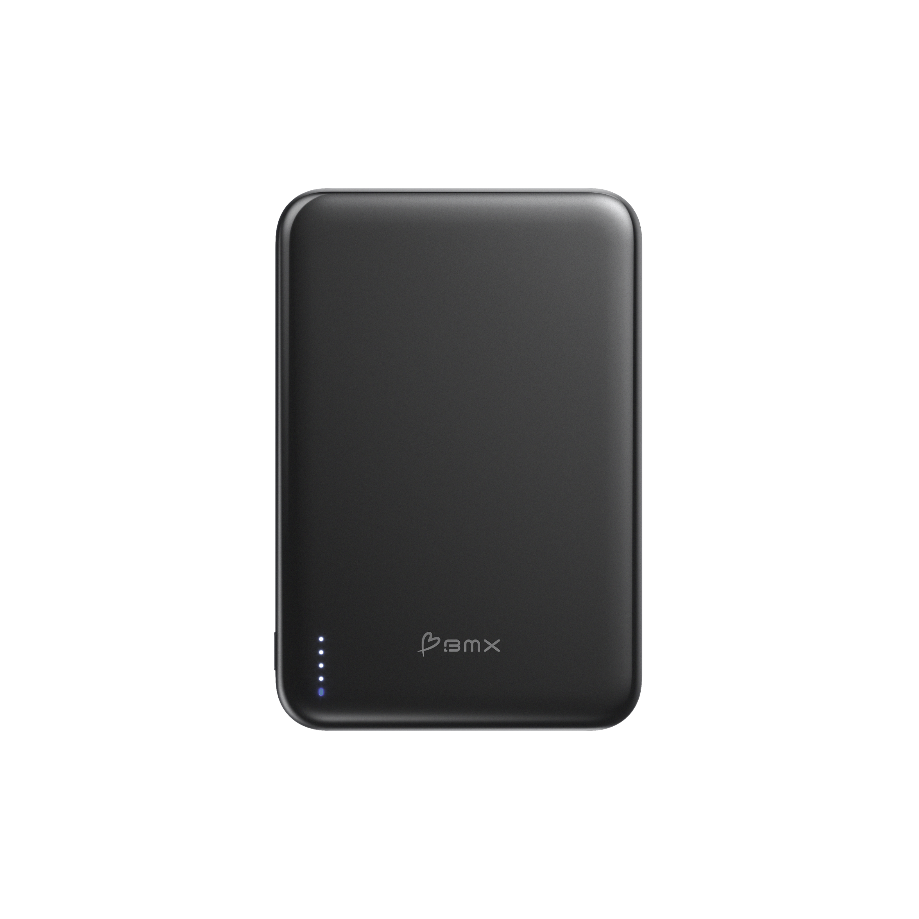 Front. BMX - SolidSafe AIR 5K Magnetic Solid-State Power Bank - Black.