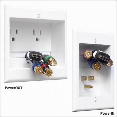 Powerbridge Kit PowerBridge In Wall Power and Cable Management Kit for Most Wall ...