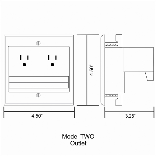 PowerBridge ONE-CK Recessed In-Wall Cable Management System with  PowerConnect for Wall-Mounted Flat Screen LED, LCD, and Plasma TVs 