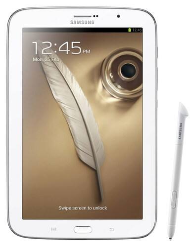 Front Standard. Samsung - Galaxy Note 8.0 I467 - 16GB (AT&T) - White.