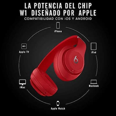 Beats Studio3 Wireless Over Ear Headphones (Latest Model) Red Beats Studio3 Wireless Over Ear Headphones (Latest Model) Red