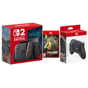 Switch 2 Console with Hyrule Warriors Age of Imprisonment and Pro Switch 2 Console with Hyrule Warriors Age of Imprisonment and Pro