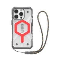 UAG - Bundle: Pathfinder Series MagSafe Case and Laynard for iPhone 16 Pro - Pink/Clear - Front_Zoom
