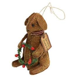 BreeBe - *Sprinkles Hound Dog Ornament - Brown