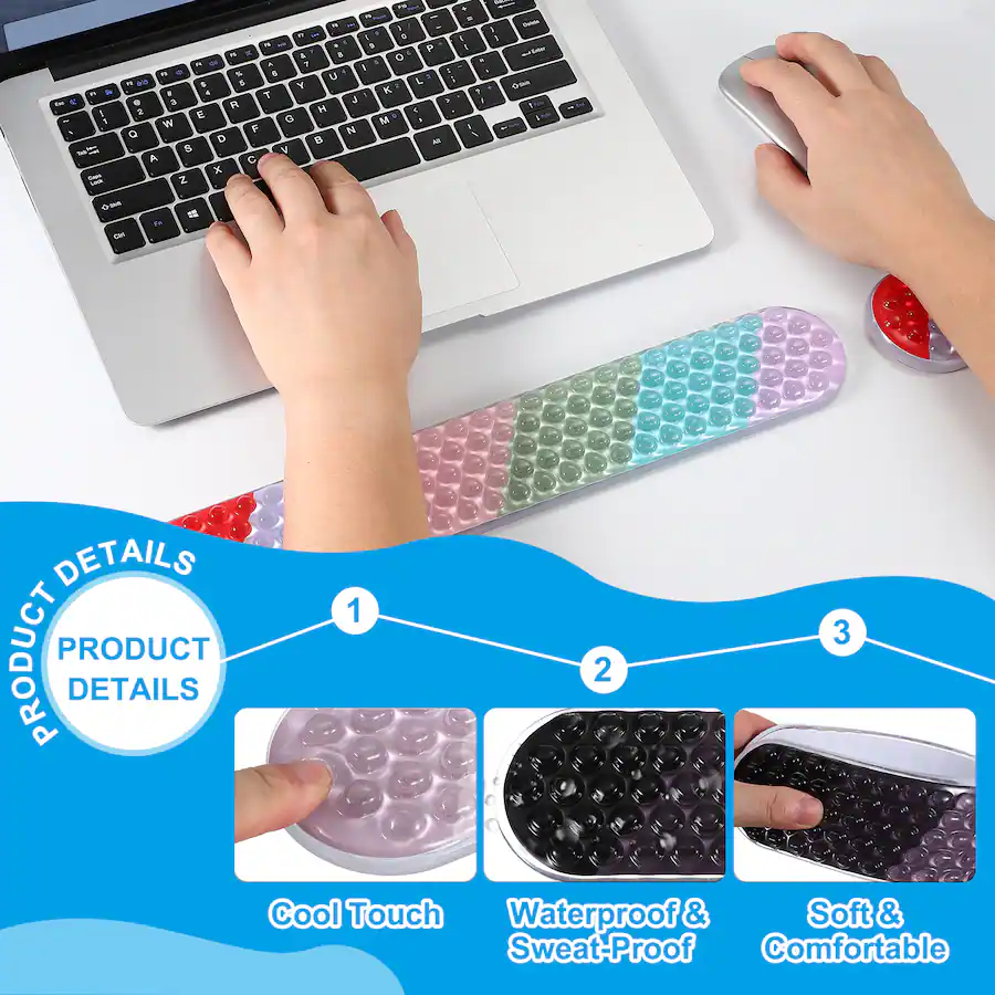 Unique Bargains Gel Wrist Rest, Ergonomic Silicone Gel Mouse Pad with ...