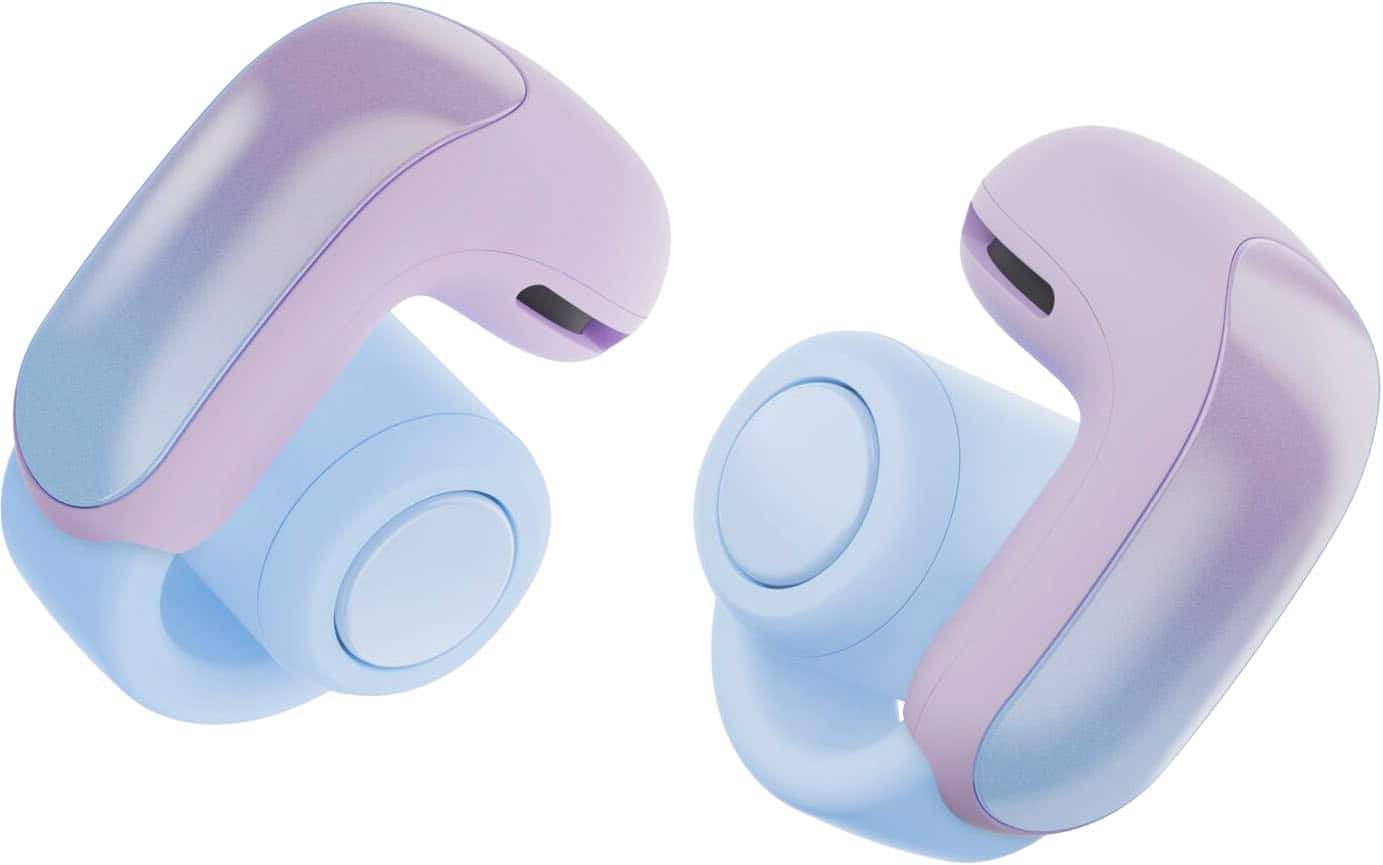 Front. Bose - Ultra Open-Ear True Wireless Open Earbuds - Chilled Lilac.