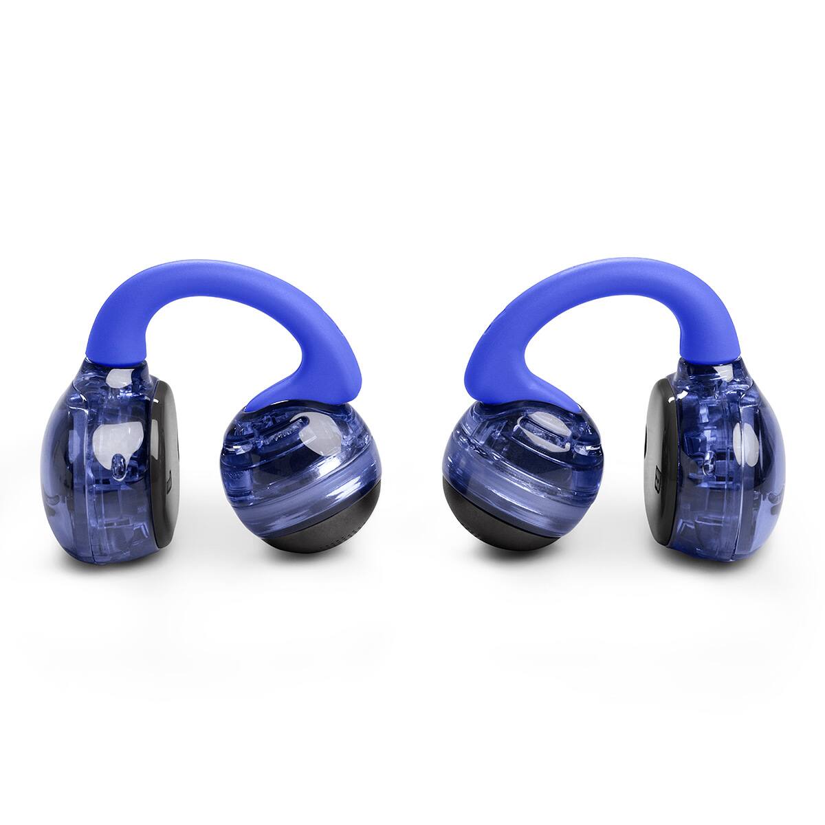 Alt View 9. JBL - JBL Soundgear Clips True Wireless Open-Ear Headphones Bundle with gSport Case - Blue.