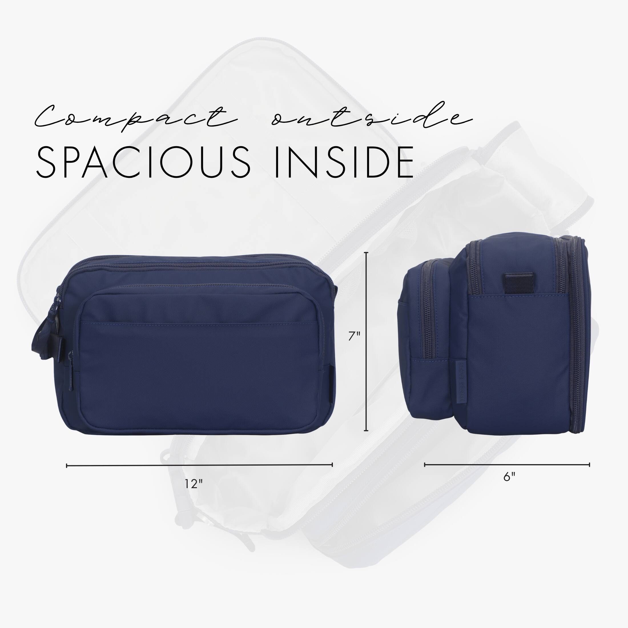 Compact outside  
SPACIOUS INSIDE  
7"  
12"  
6"