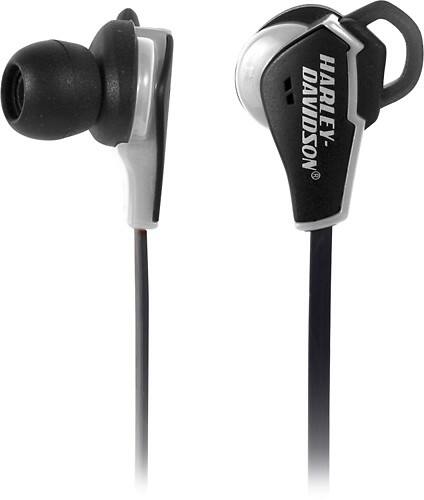 Front Standard. Harley-Davidson - Earbud Headphones - Black.