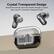 Crystal Transparent Design
Reveal the earbuds and inner details through a crystal-clear case for a futuristic transparent look.