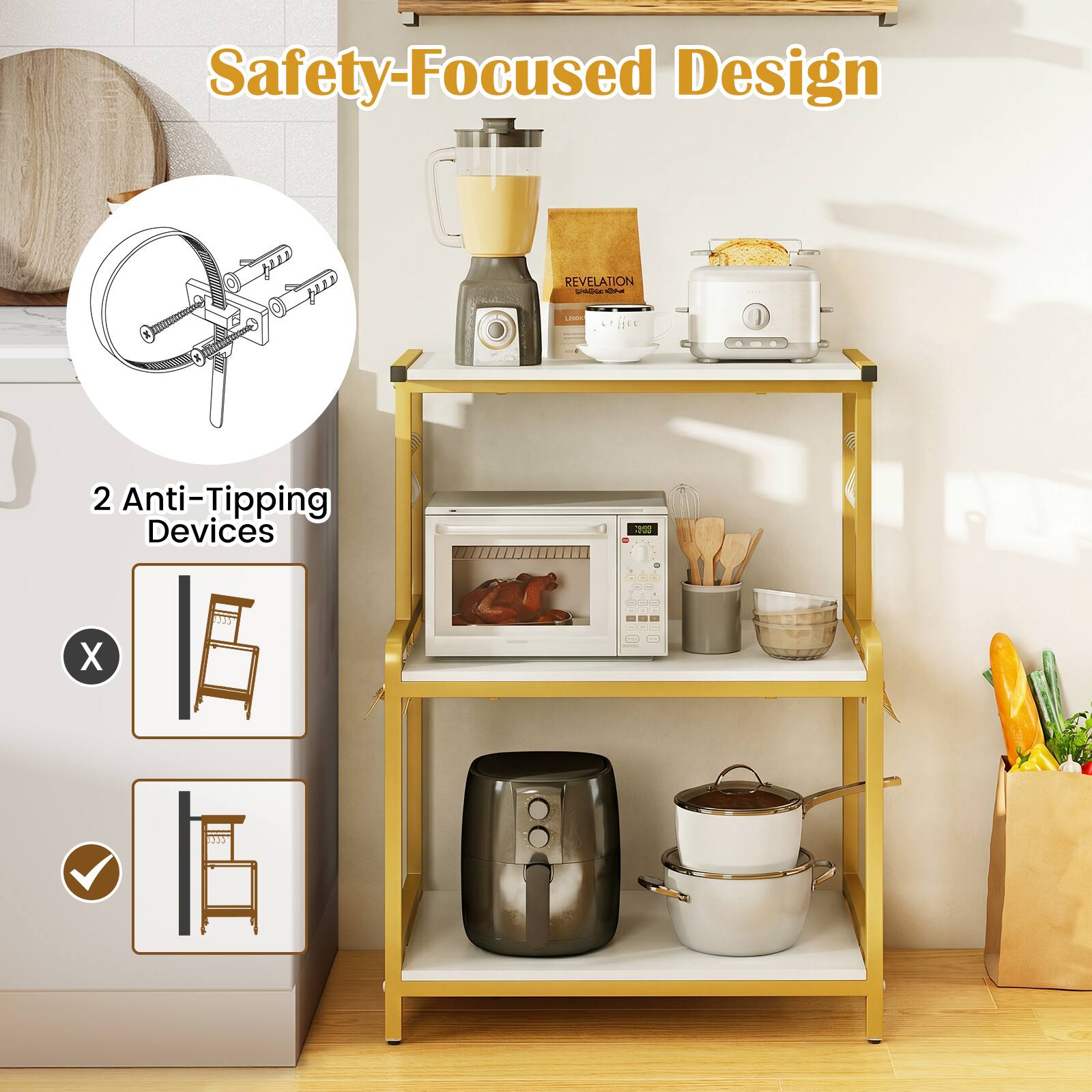 Safety-Focused Design

2 Anti-Tipping Devices