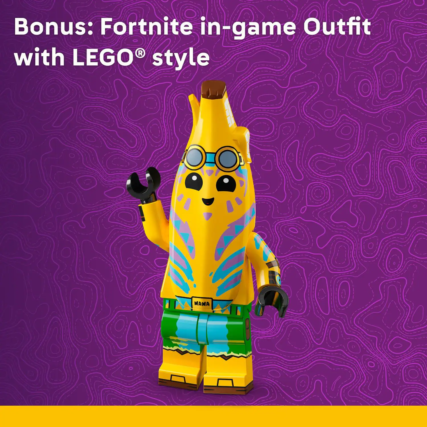 Bonus: Fortnite in-game Outfit with LEGO style.