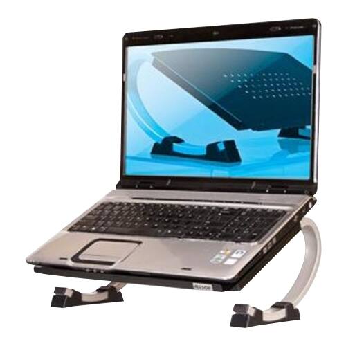 Alt View 12. Allsop - Redmond Adjustable Curve Laptop Stand - Black.
