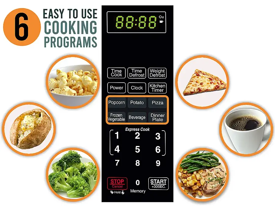Alt View 14. Farberware - Classic 1.1 Cu. Ft. Countertop Microwave Oven.