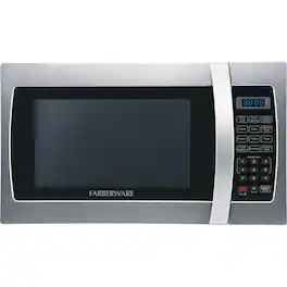 Farberware - Professional 1.3 Cu. Ft. Mid-Size Microwave - Stainless Steel