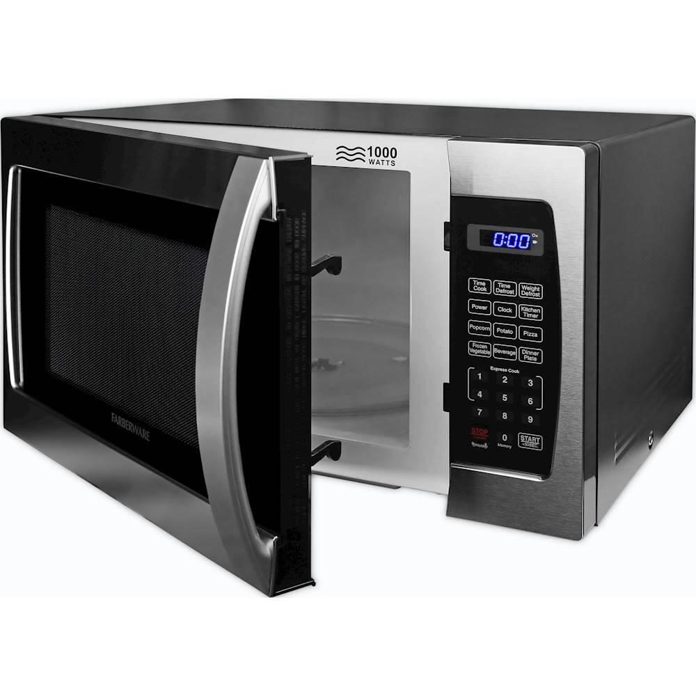 Alt View 11. Farberware - Professional 1.3 Cu. Ft. Mid-Size Microwave - Stainless steel.