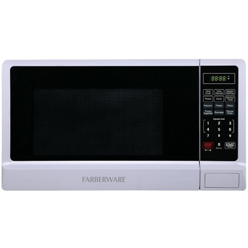 Best Buy: Farberware Classic 1.1 Cu. Ft. Mid-Size Microwave White ...